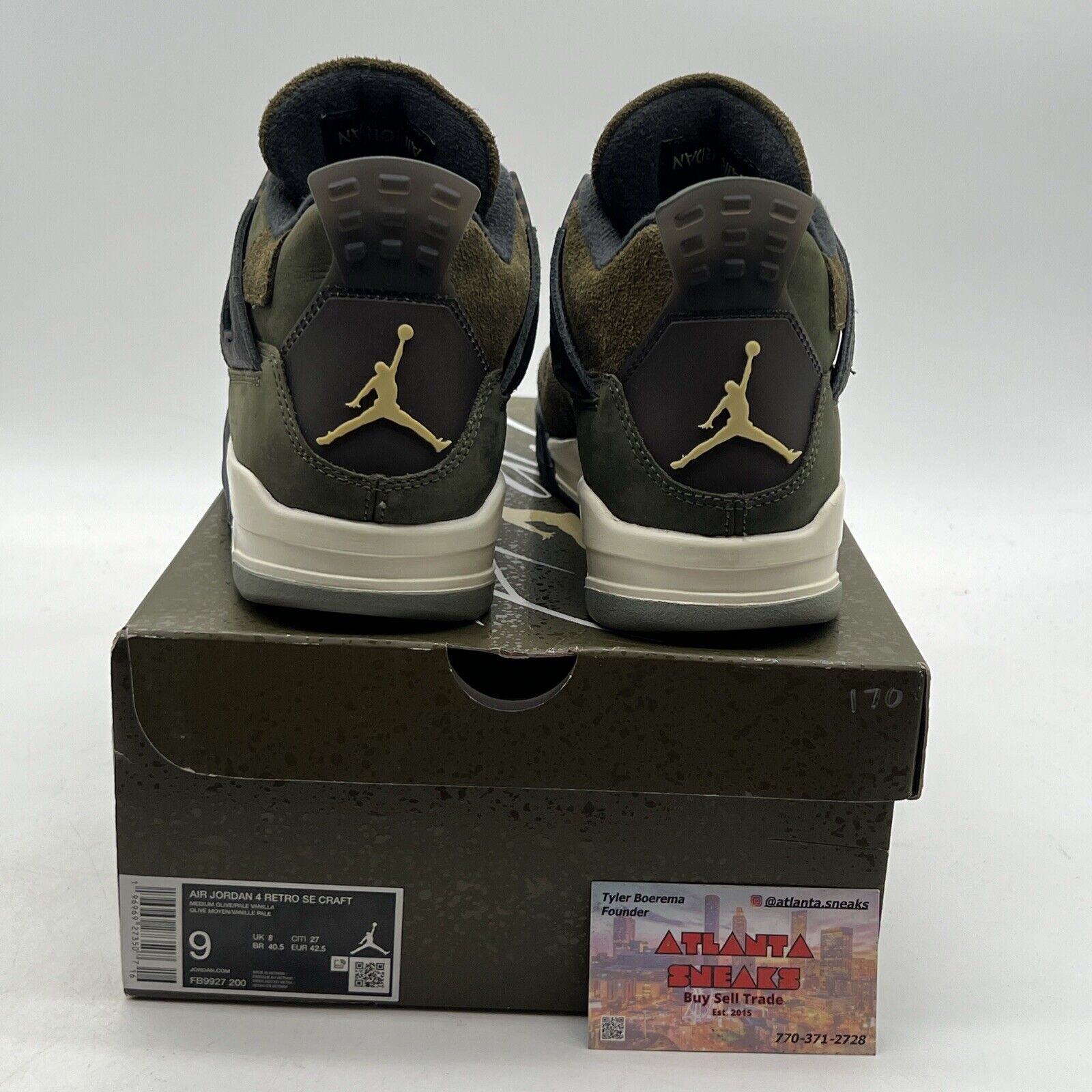 Size 9 - Jordan 4 SE Retro Low Craft - Olive (FB9927-200)