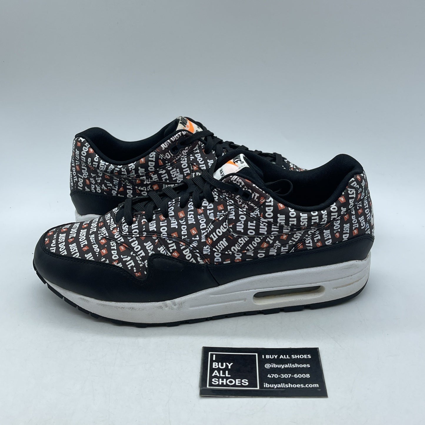 Size 10 - Nike Air Max 1 Just Do It (875844-009)