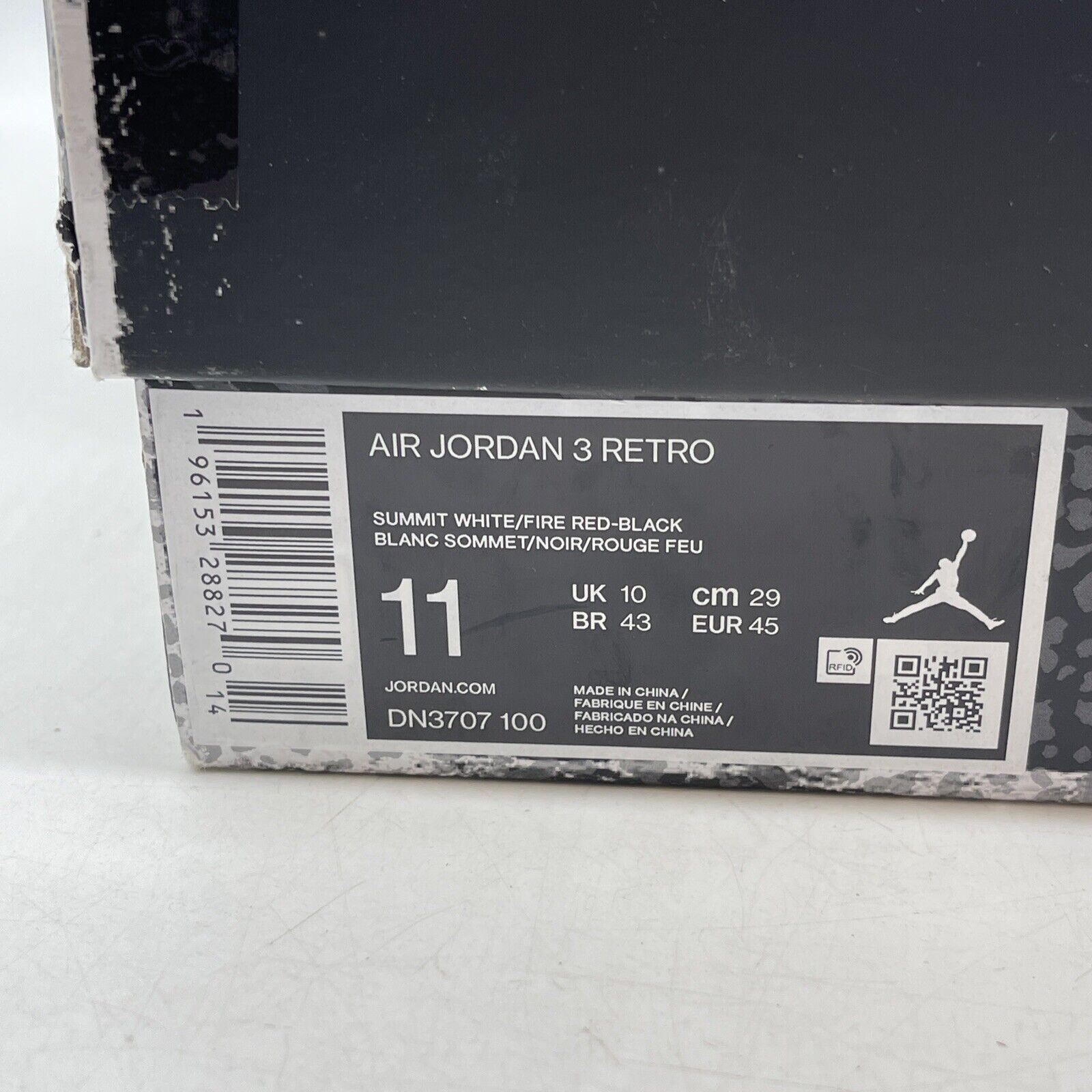 Size 11 - Jordan 3 Retro Mid White Cement Reimagined Suede Leather (DN3707-100)