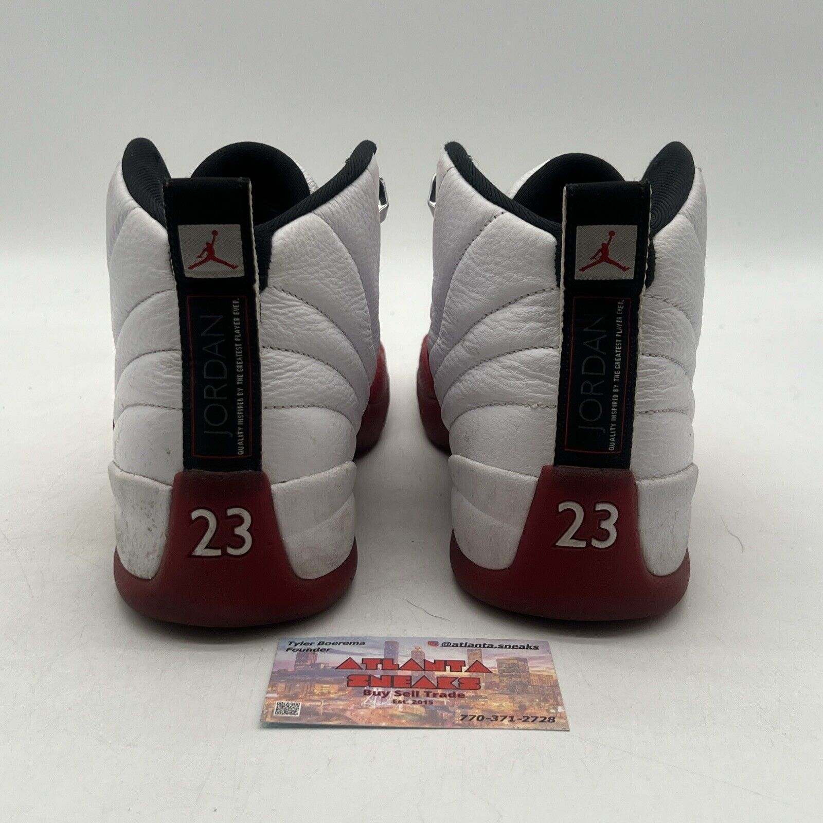 Size 9.5 - Jordan 12 Retro 2023 Mid Cherry White Red Leather (CT8013-116)