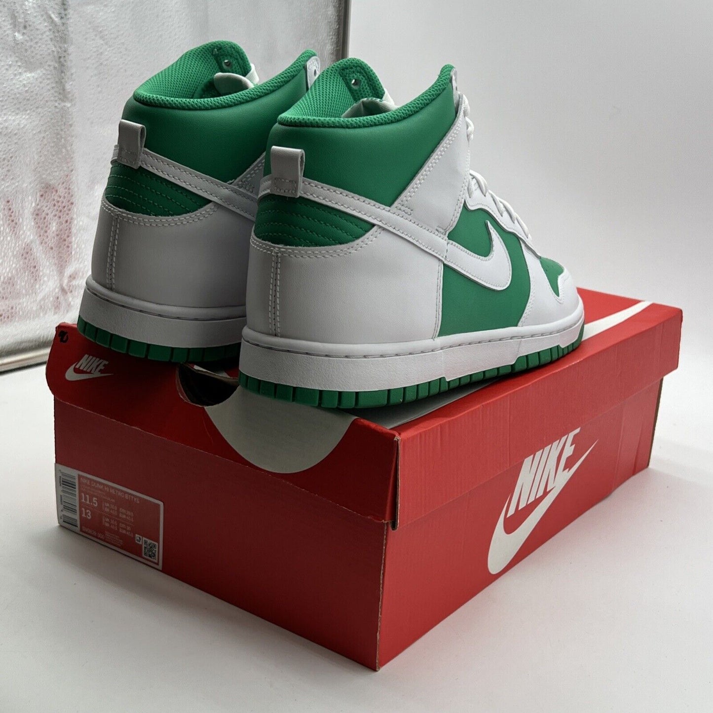 Size 11.5 - Nike Dunk High White Stadium Green (DV0829-300)