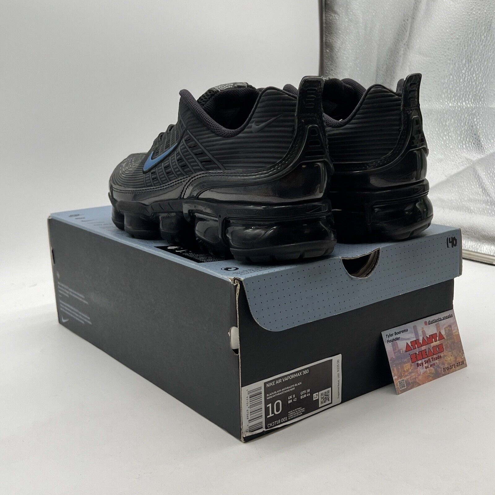 Size 10 - Nike Air VaporMax 360 Black (CK2718-001)