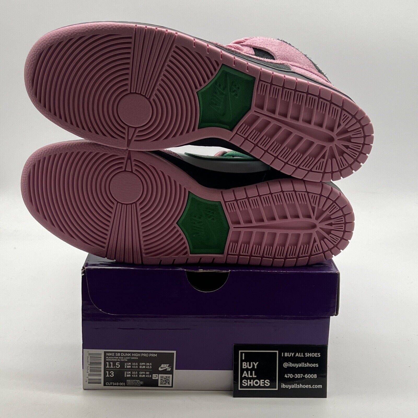 Size 11.5 - Nike Dunk Pro Premium SB High Invert Celtics (CU7349-001)