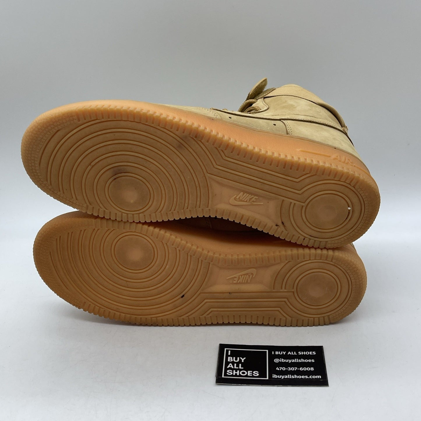 Size 10 - Nike Air Force 1 '07 LV8 WB High Flax Brown Suede (882096-200)