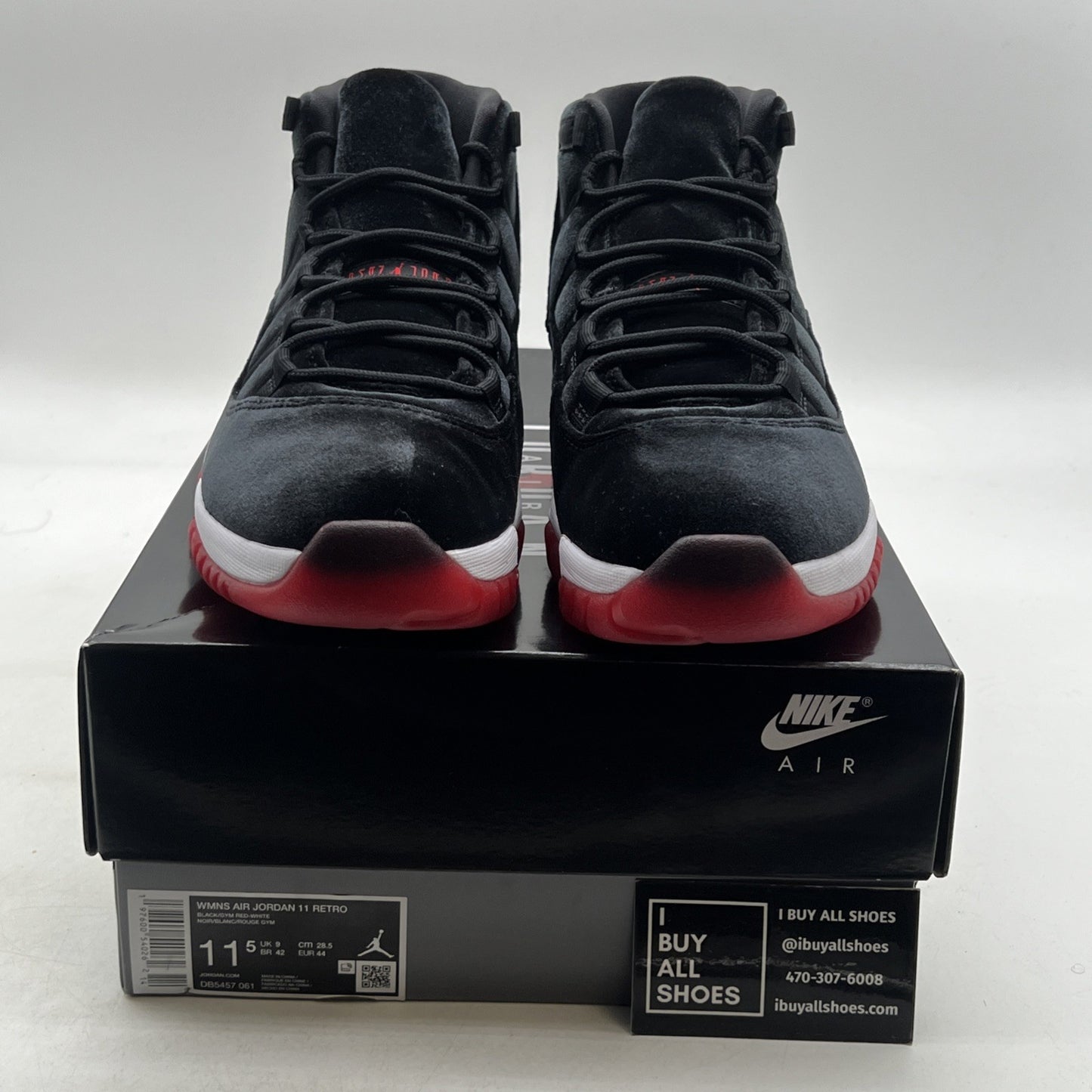 Size 11.5 - Air Jordan 11 Retro Bred Velvet W (DB5457-061)