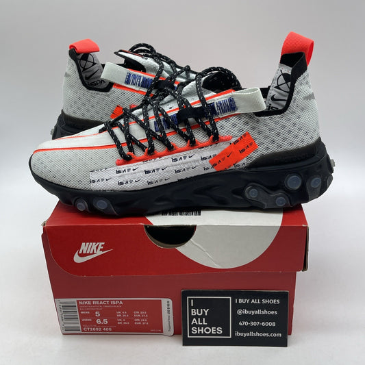 Size 5 - Nike React WR ISPA Ghost Aqua Black Grey Suede Leather (CT2692-400)