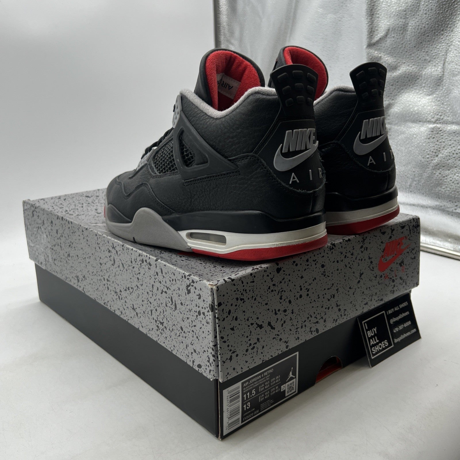 Size 11.5 - Air Jordan 4 Retro Bred Reimagined (FV5029-006)