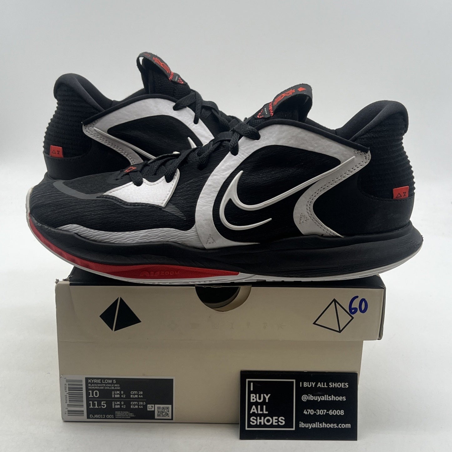 Size 10 - Nike Kyrie 5 Low Bred (DJ6012-001)