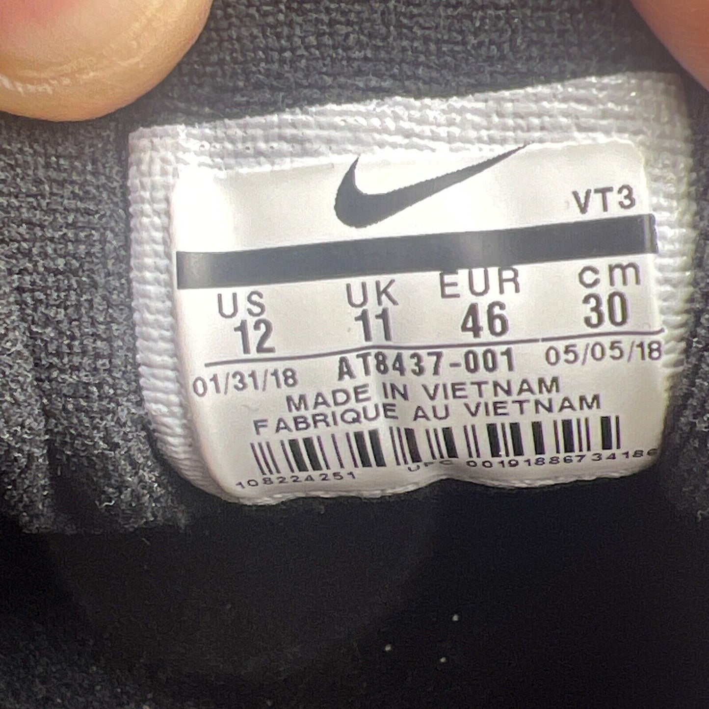 Size 12 - Nike Air Max 97 Just Do It Black White Red (AT8437-001)