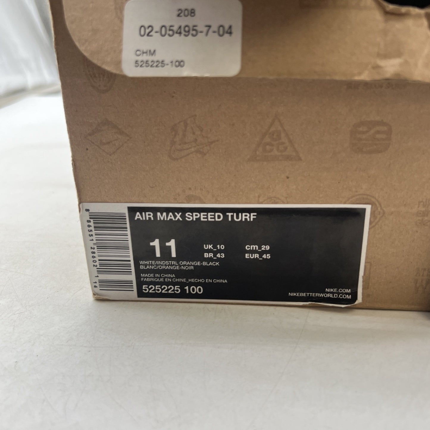 Size 11 - Nike Air Max Speed Turf Dan Marino (525225-100)