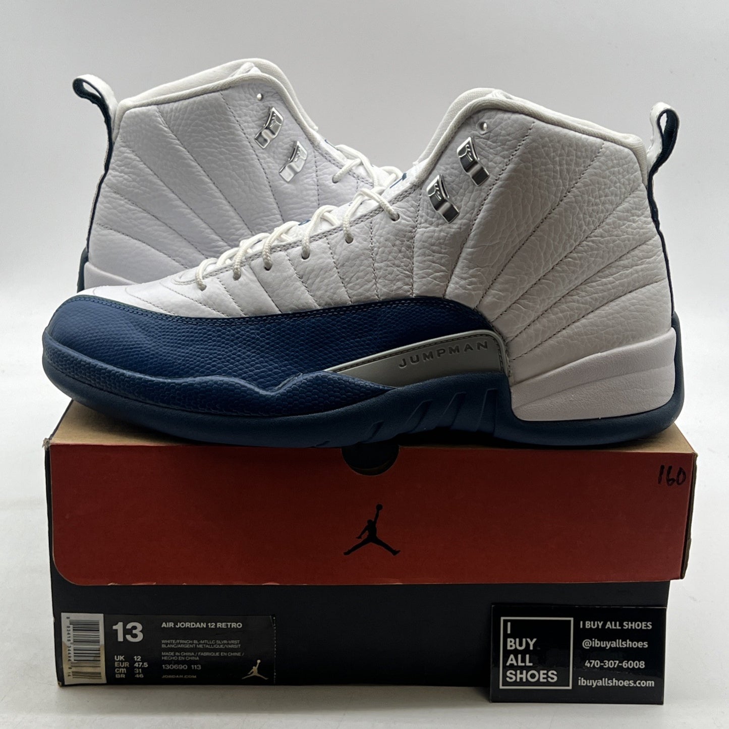 Size 13 - Air Jordan 12 Retro French Blue 2016 (130690-113)