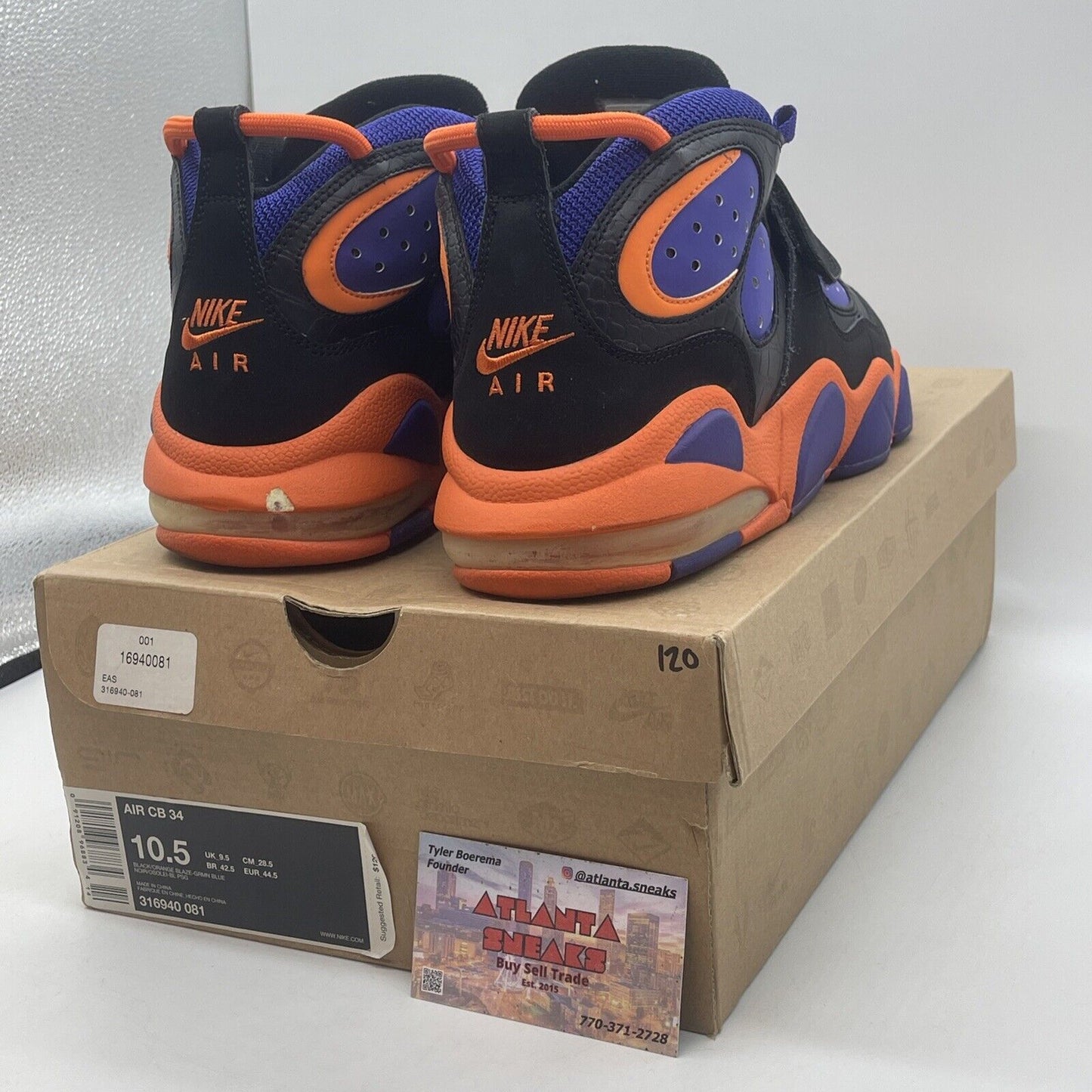 Size 10.5 - Nike Air CB 34 Phoenix Sun Orange Pure Suede Leather (316940-081)