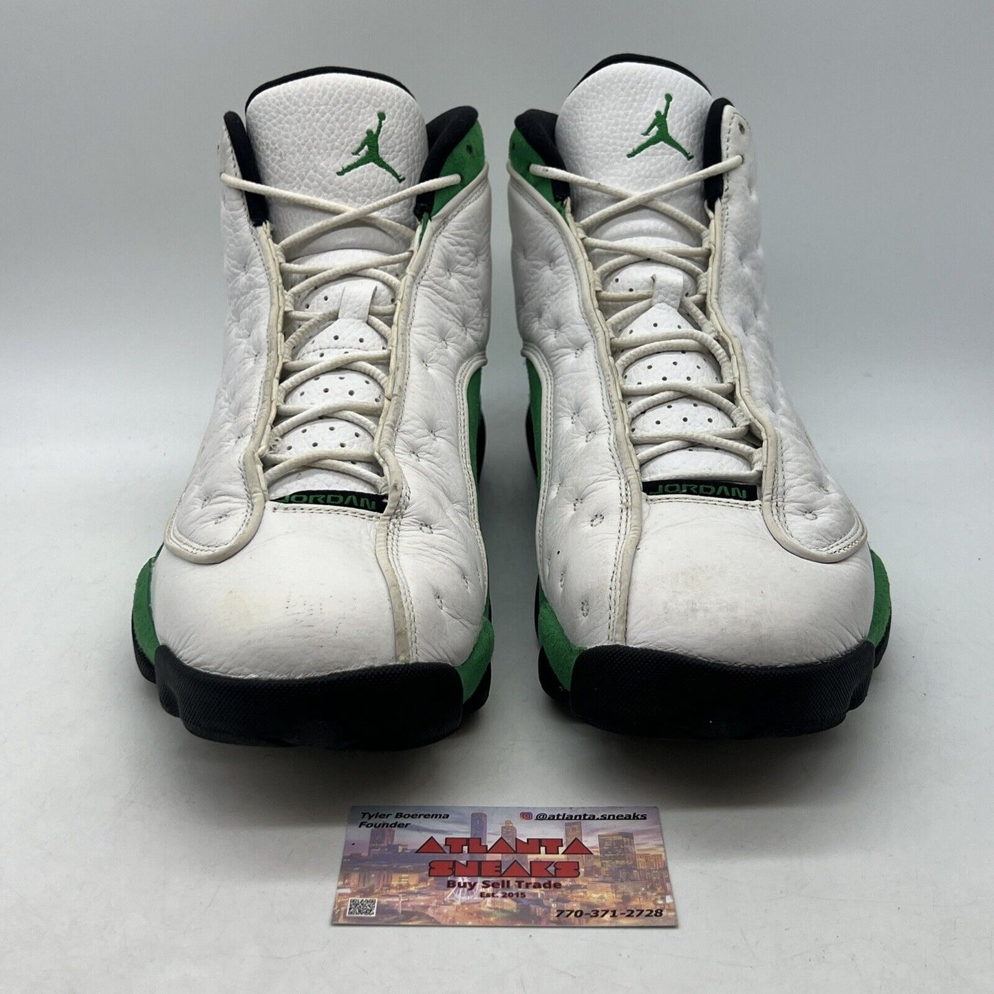 Size 13 - Jordan 13 Retro Lucky Green 2020 White Green Suede - (DB6537-113)