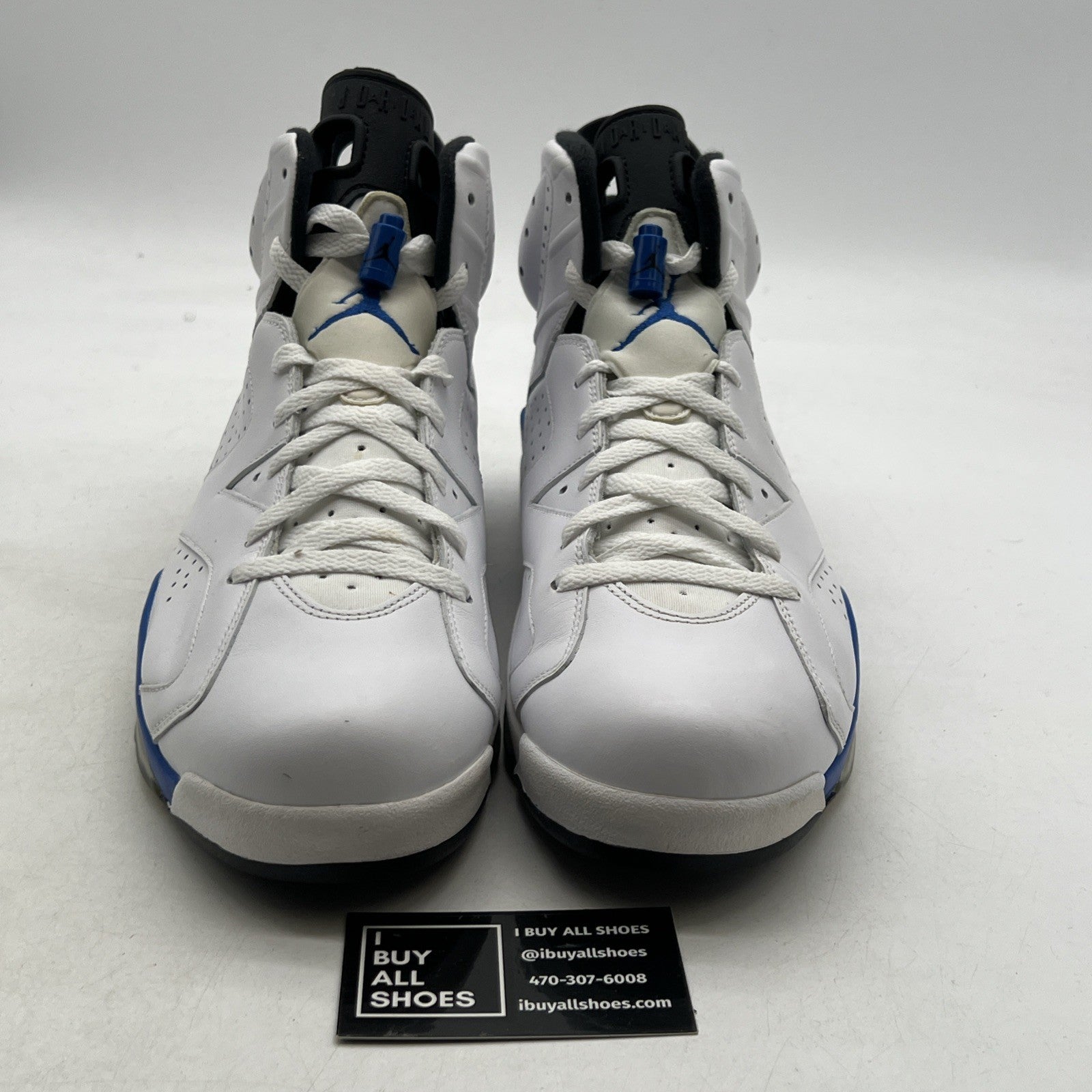 Size 14 - Air Jordan 6 Retro 2014 Sport Blue (384664-107)