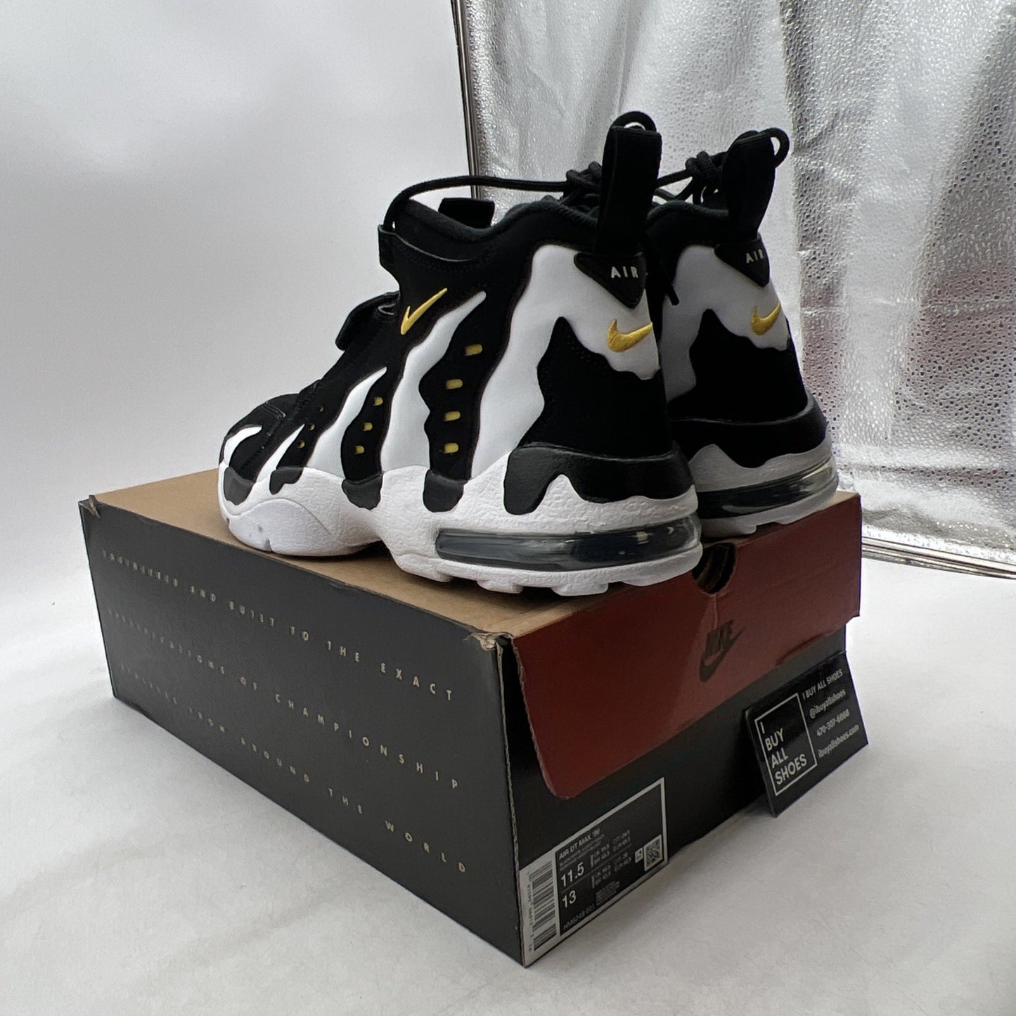 Size 11.5 -  Air Dt Max ‘96 Black White 2024 Yellow Suede Leather  (HM8249-001)