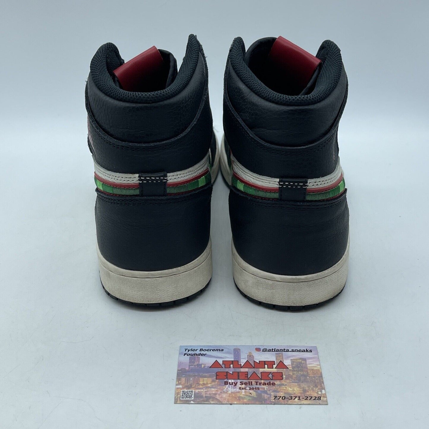 Size 12 - Air Jordan 1 Retro OG High A Star Is Born Black Leather (555088-015)