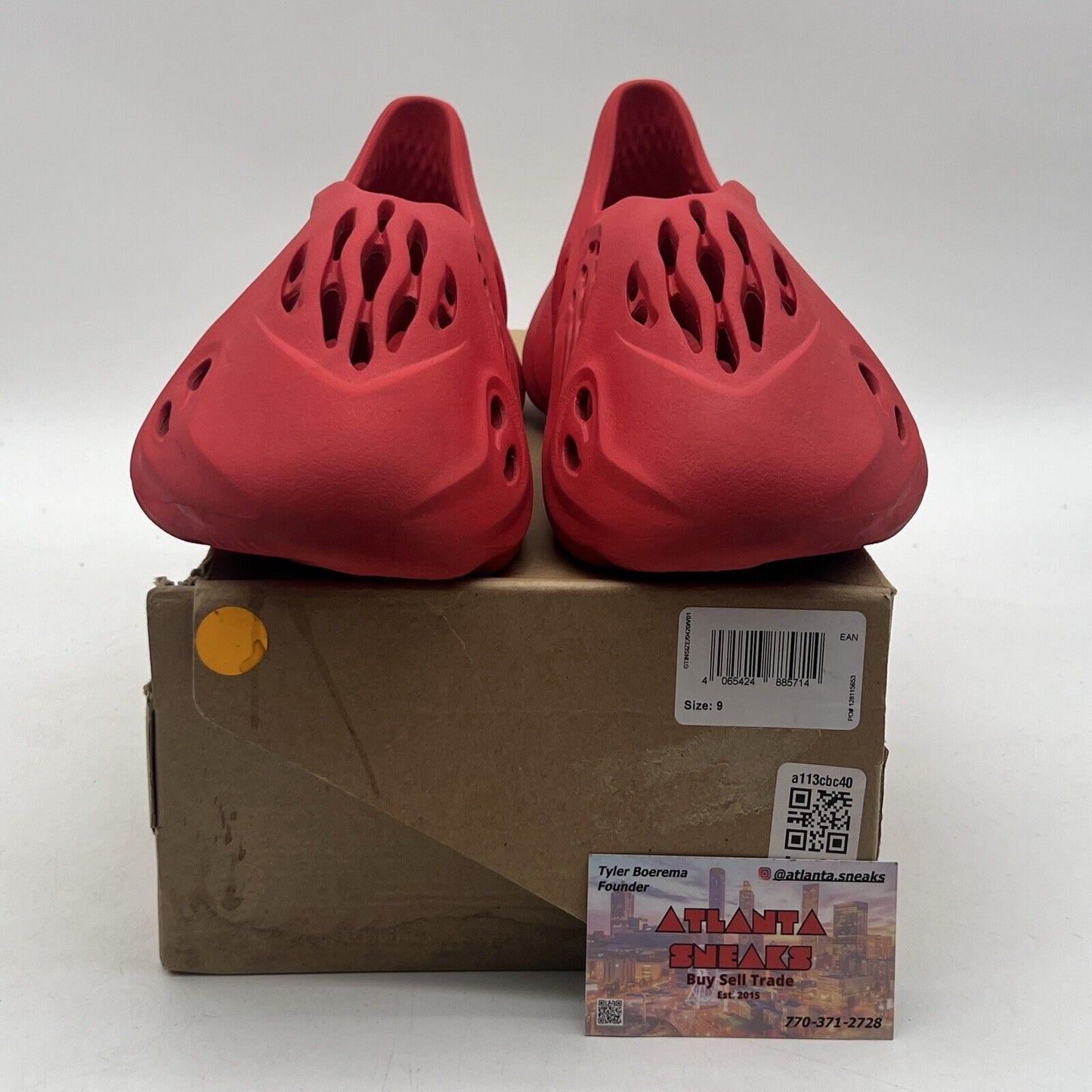 Size 9 - adidas Yeezy Foam Runner Vermillion (GW3355)