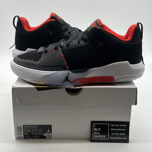 Size 11.5 - Jordan One Take 5 Black Habanero Red (FD2335-006)