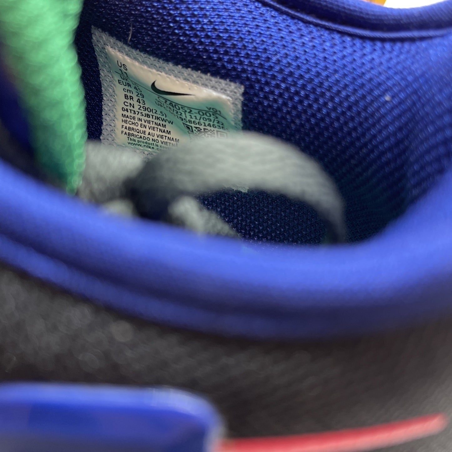 Size 11 - Nike LeBron Witness 6 Black Deep Royal Blue (CZ4052-005)