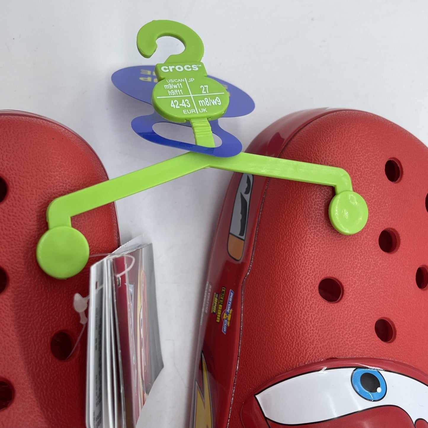 Size 9 - Crocs Classic Clog Lightning McQueen 2021 Rubber Red (205759-610)