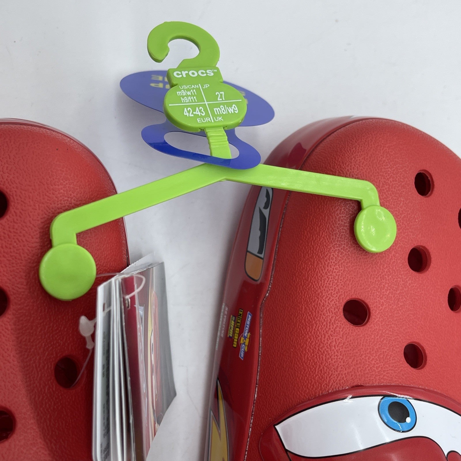 Size 9 - Crocs Classic Clog Lightning McQueen 2021 Rubber Red (205759-610)