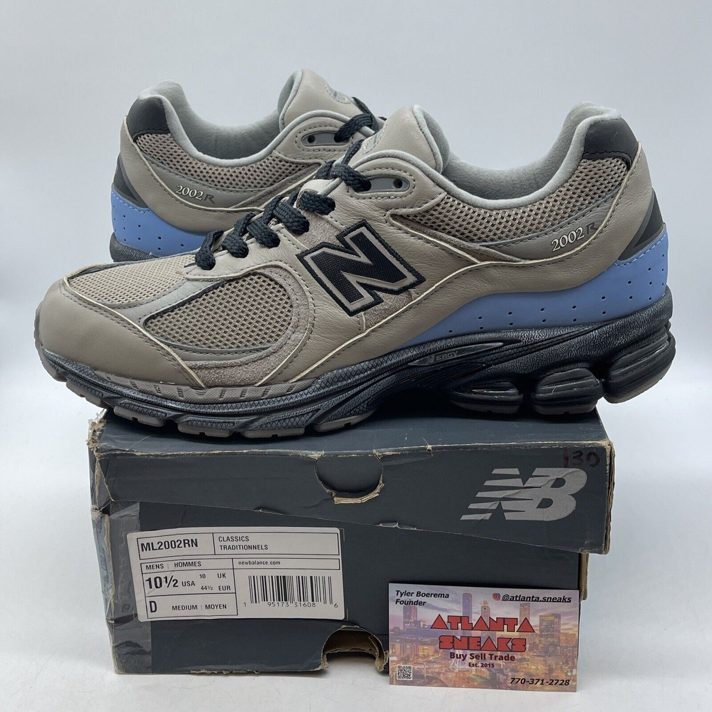 Size 10.5 - New Balance thisisneverthat x 2002R Brown Suede Leather (ML2002RN)