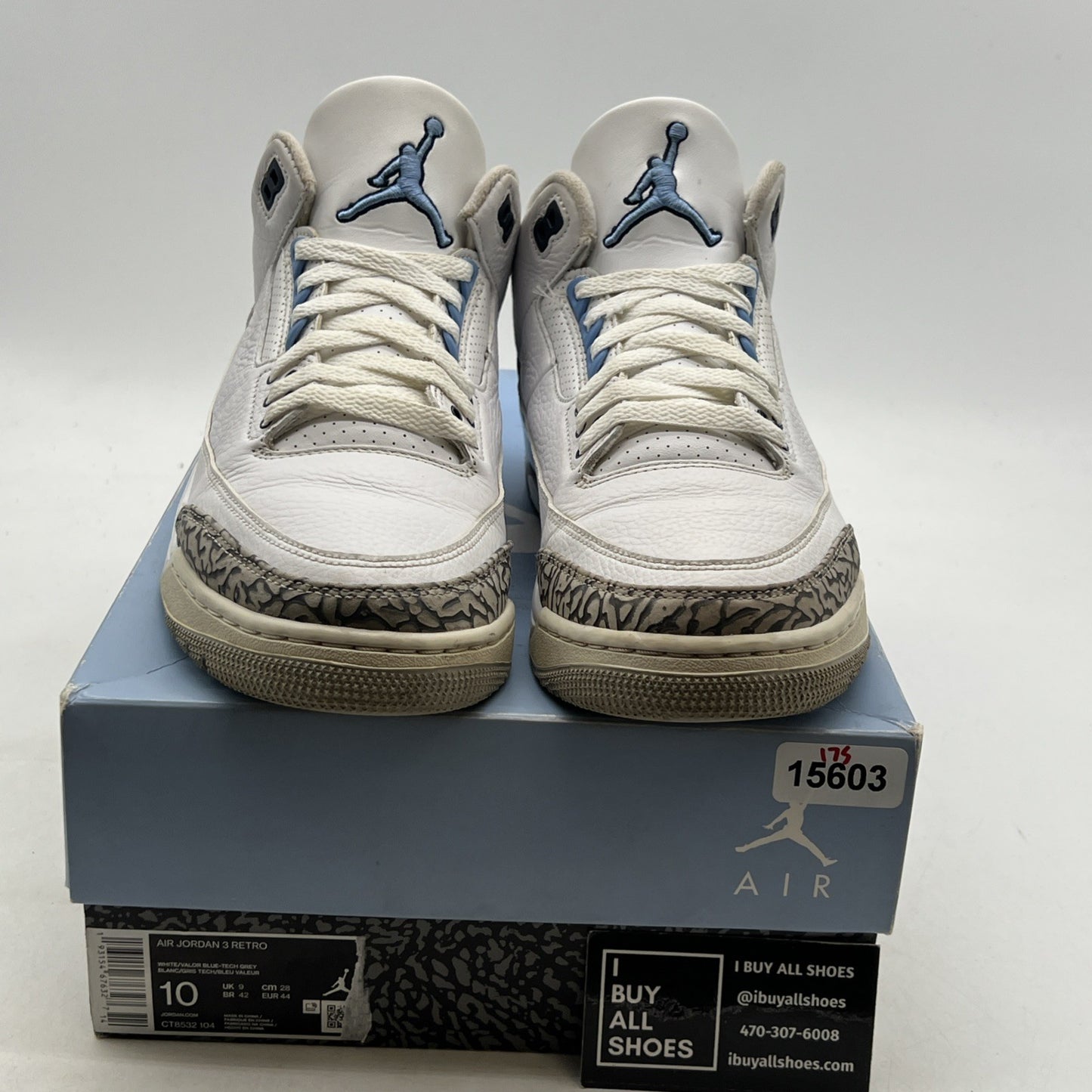 Size 10 - Air Jordan 3 Retro Mid UNC (CT8532-104)