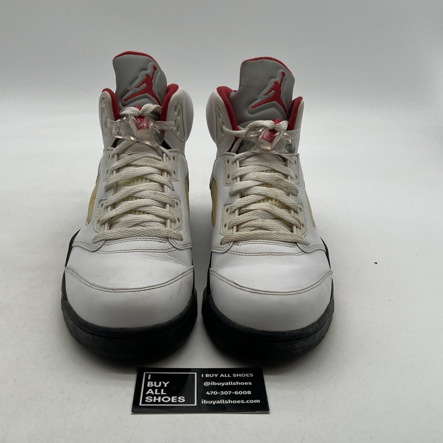 Size 10.5 - Air Jordan 5 Retro 2013 White Fire Red (136027-100)
