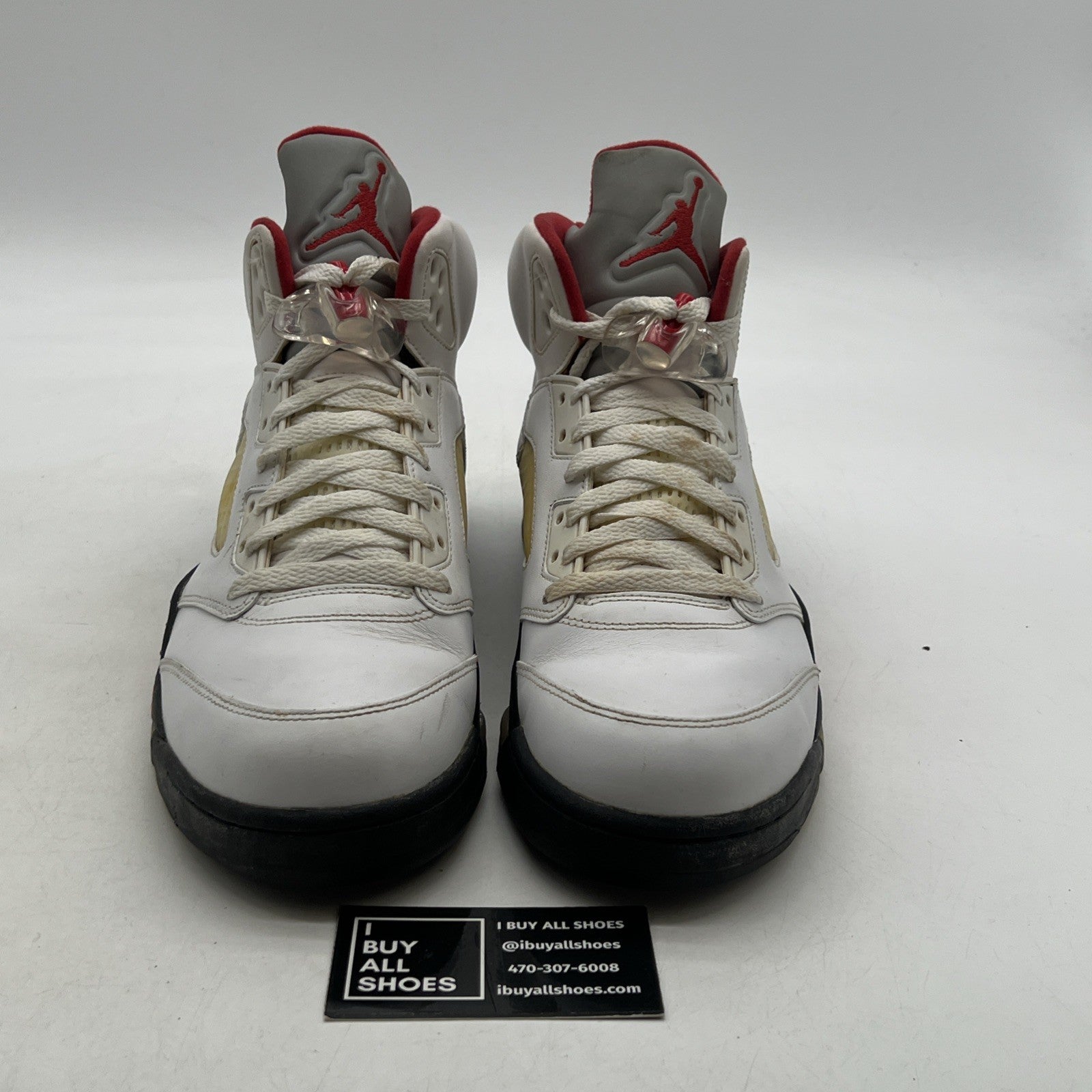 Size 10.5 - Air Jordan 5 Retro 2013 White Fire Red (136027-100)