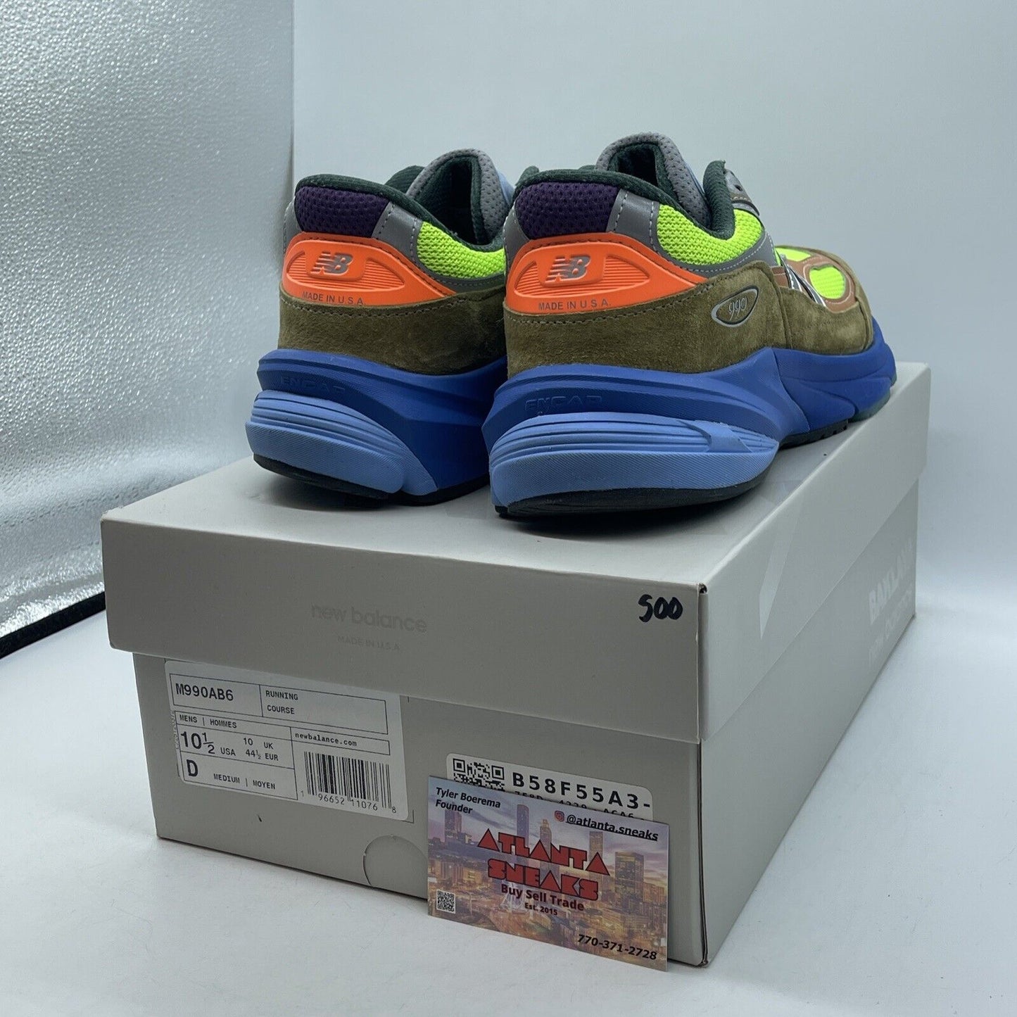Size 10.5 - New Balance Action Bronson x 990v6 Made in USA Baklava (M990AB6)