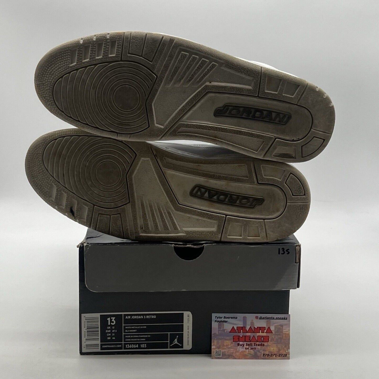 Size 13 - Air Jordan 3 Retro Pure Money (136062-103)