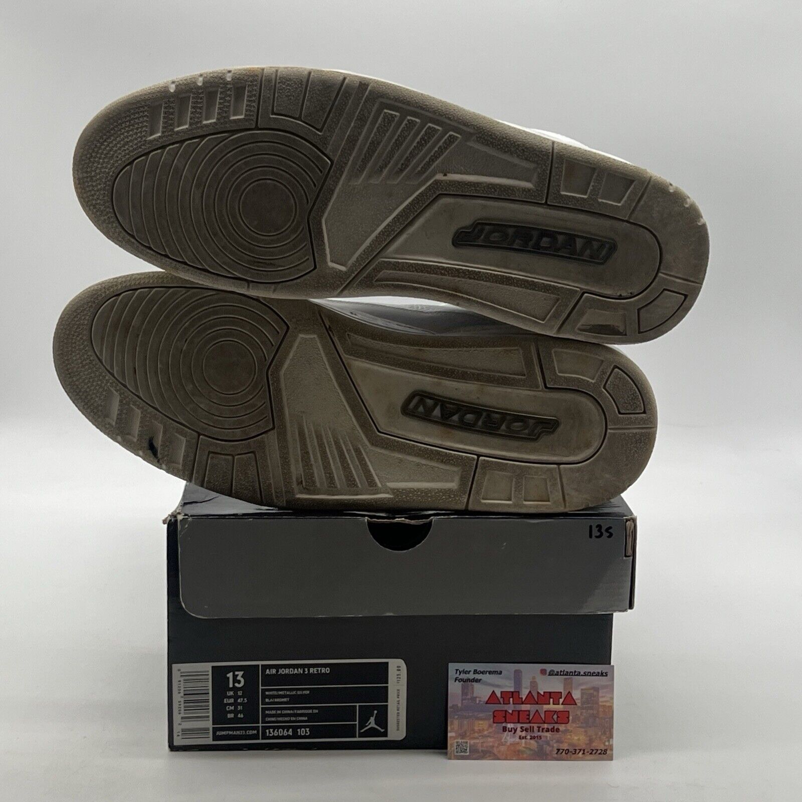 Size 13 - Air Jordan 3 Retro Pure Money (136062-103)