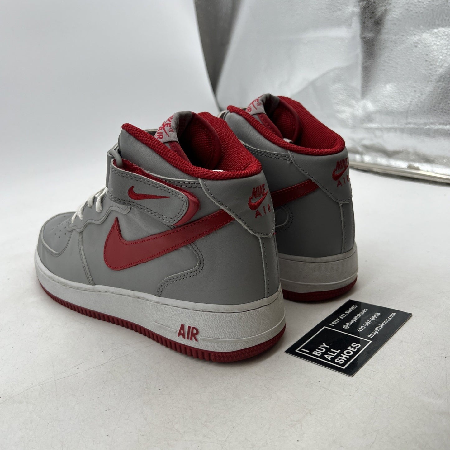 Size 9 - Nike Air Force 1 Mid Gray (306352-061)