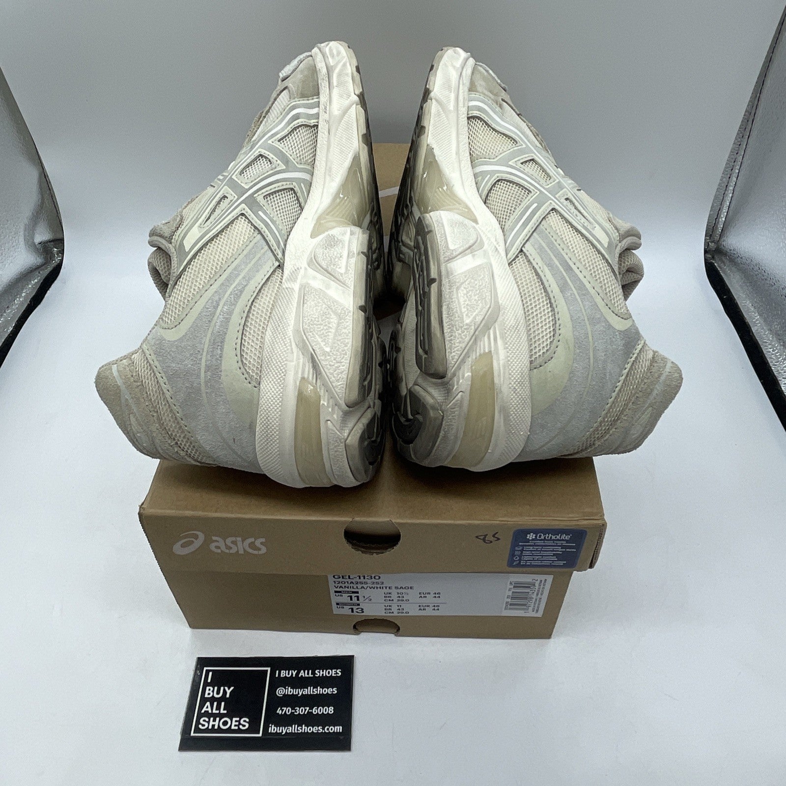 Size 11.5 - Asics Gel 1130 Vanilla White Sage (1201A255-252)