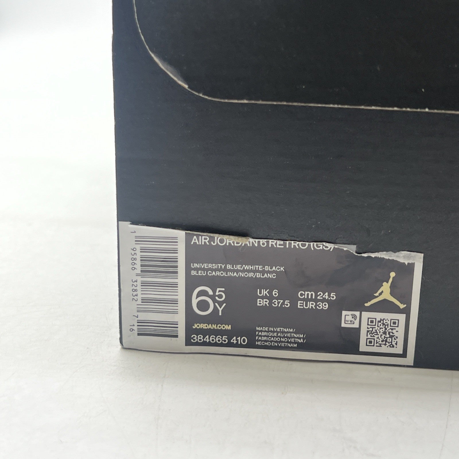 Size 6.5 - Air Jordan 6 Retro Mid UNC Home (384665-410)