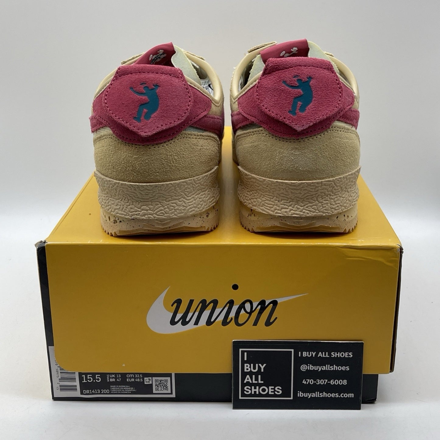 Size 14 - Nike Union LA x Cortez SP Sesame Brown Blue Suede (DR1413-200)