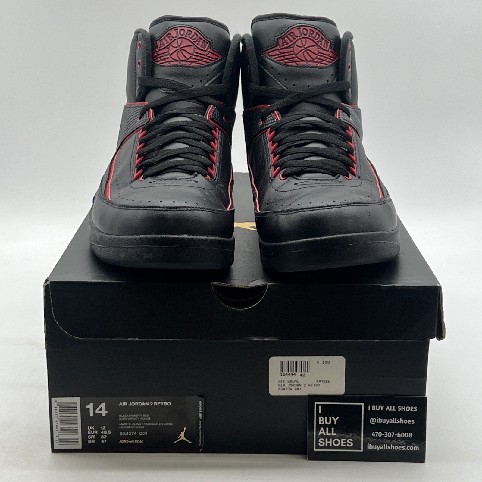 Size 14 - Air Jordan 2 Retro Alternate 87 (834274-001)