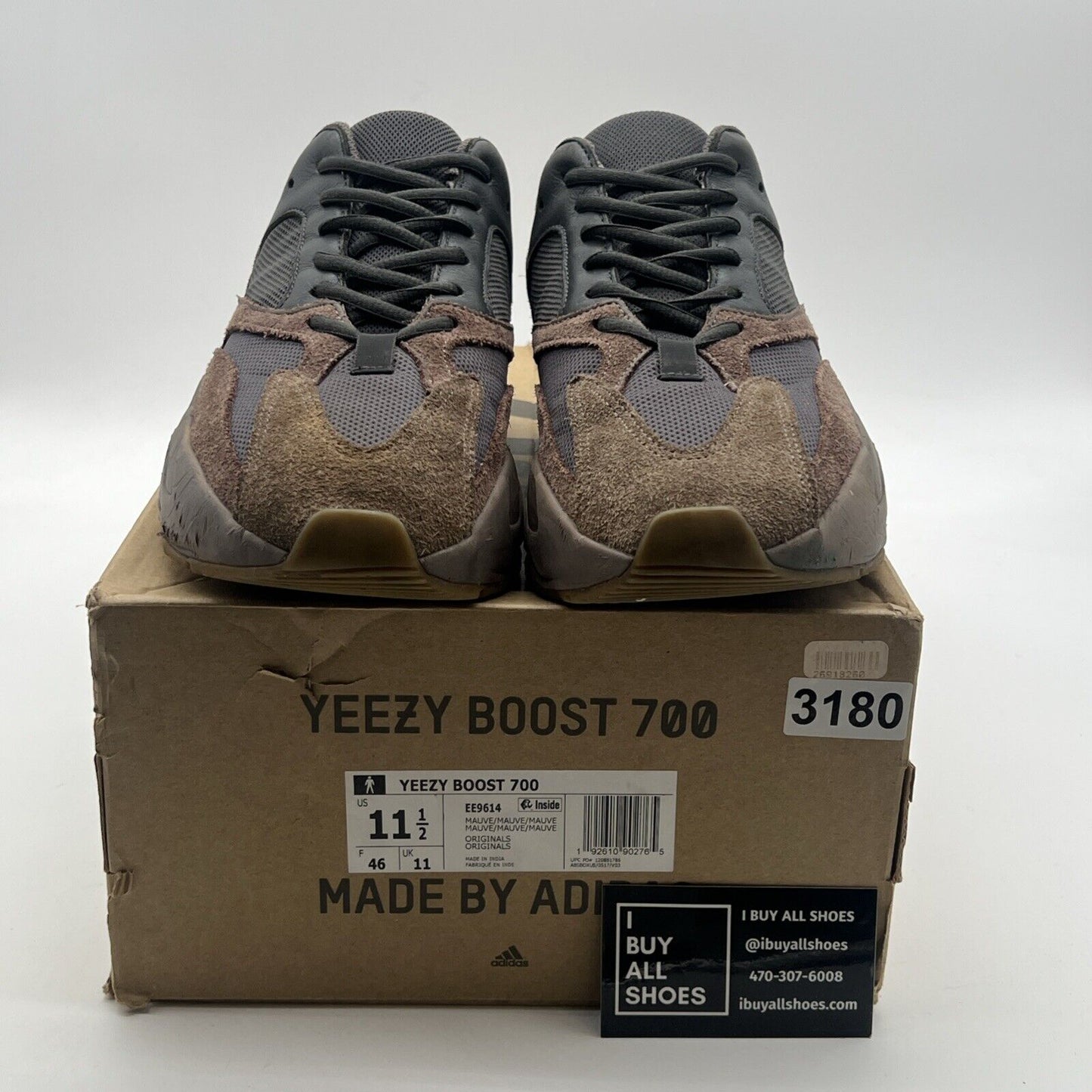 Size 11.5 - Adidas Yeezy Boost 700 V1 Mauve (EE9614)