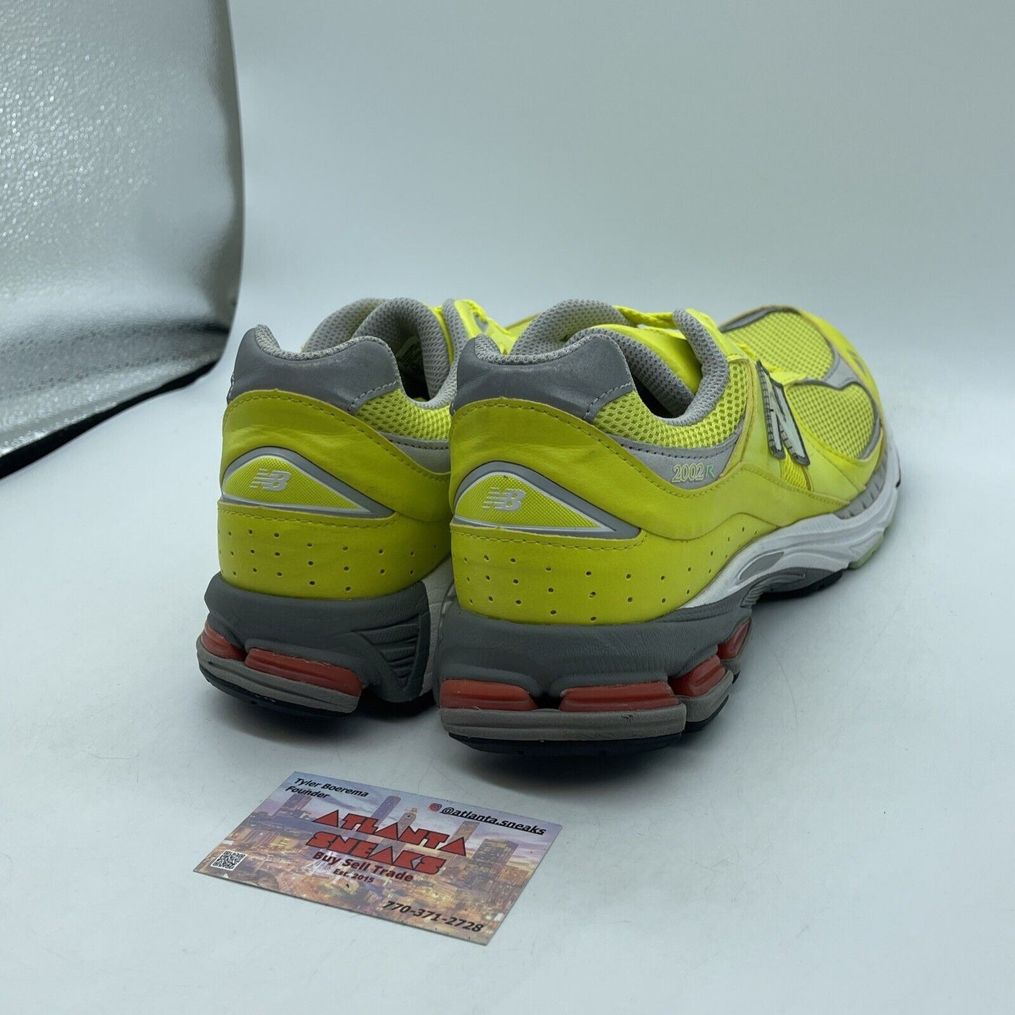 Size 10 - New Balance 2002R Sulpher Yellow Grey Suede Leather (M2002RLC)
