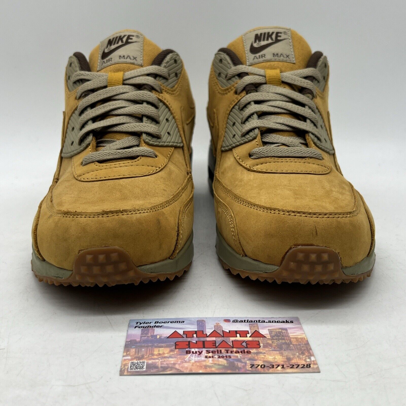 Size 11.5 - Nike Air Max '90 Winter Premium Brown Suede Green (683282-700)