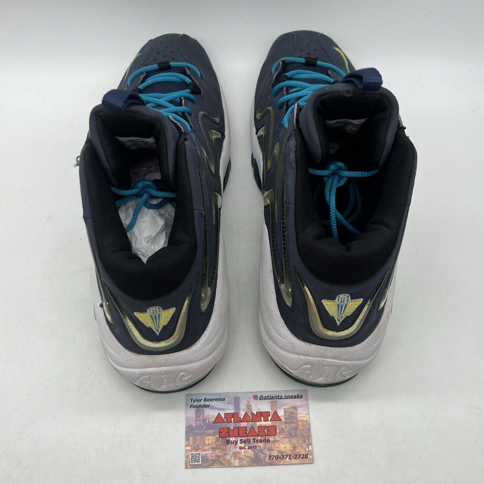 Size 12 - Nike Air Pippen Midnight Navy White Blue Suede (325001-400)
