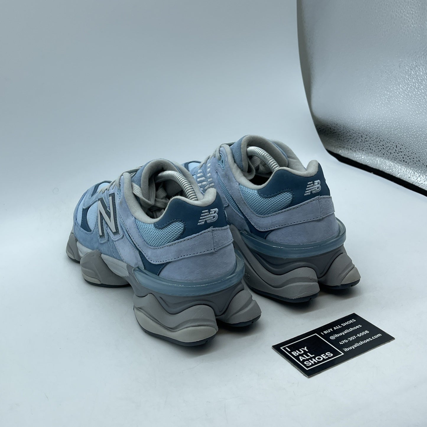 Size 10 - New Balance 9060 Chrome Blue White Suede (U9060EED)