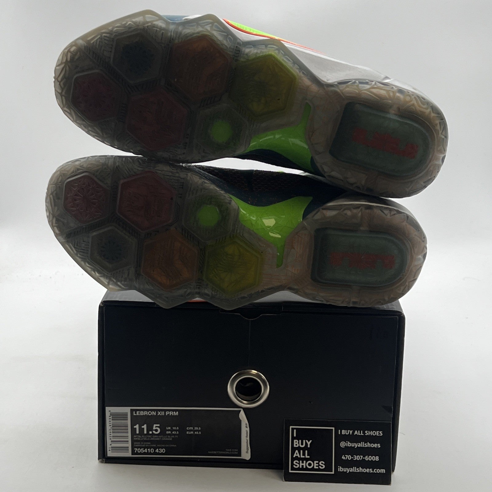 Size 11.5 - Nike LeBron 12 Trillion Dollar Man (705410-430)