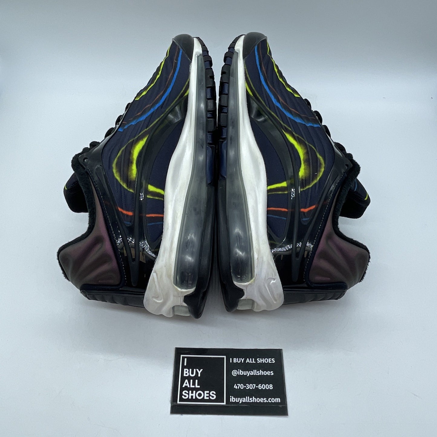 Size 11.5 - Nike Air Max Deluxe Midnight Navy Black Orange Suede (AJ7831-001)