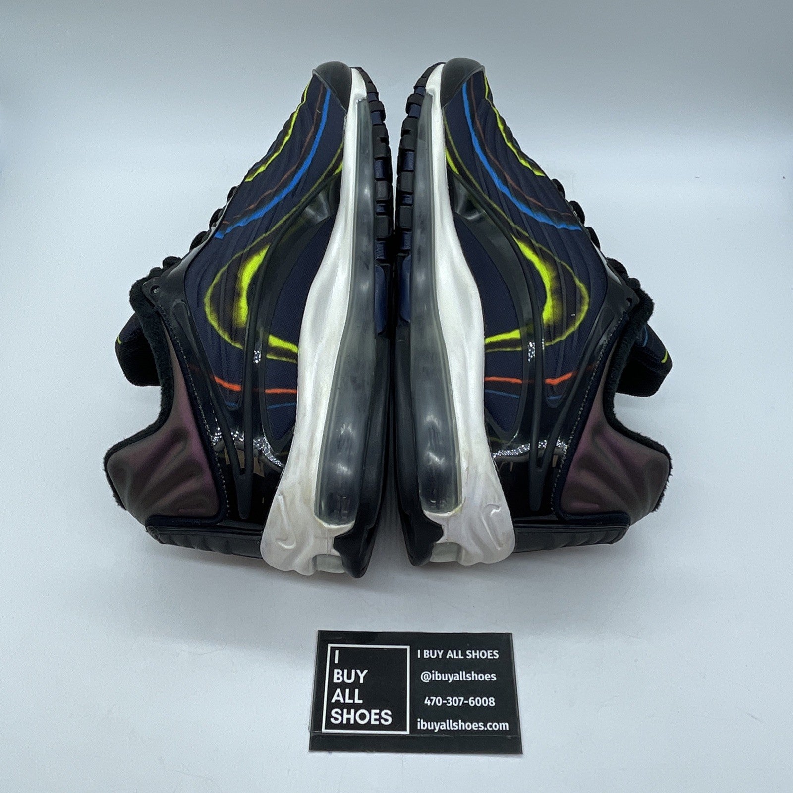 Size 11.5 - Nike Air Max Deluxe Midnight Navy Black Orange Suede (AJ7831-001)