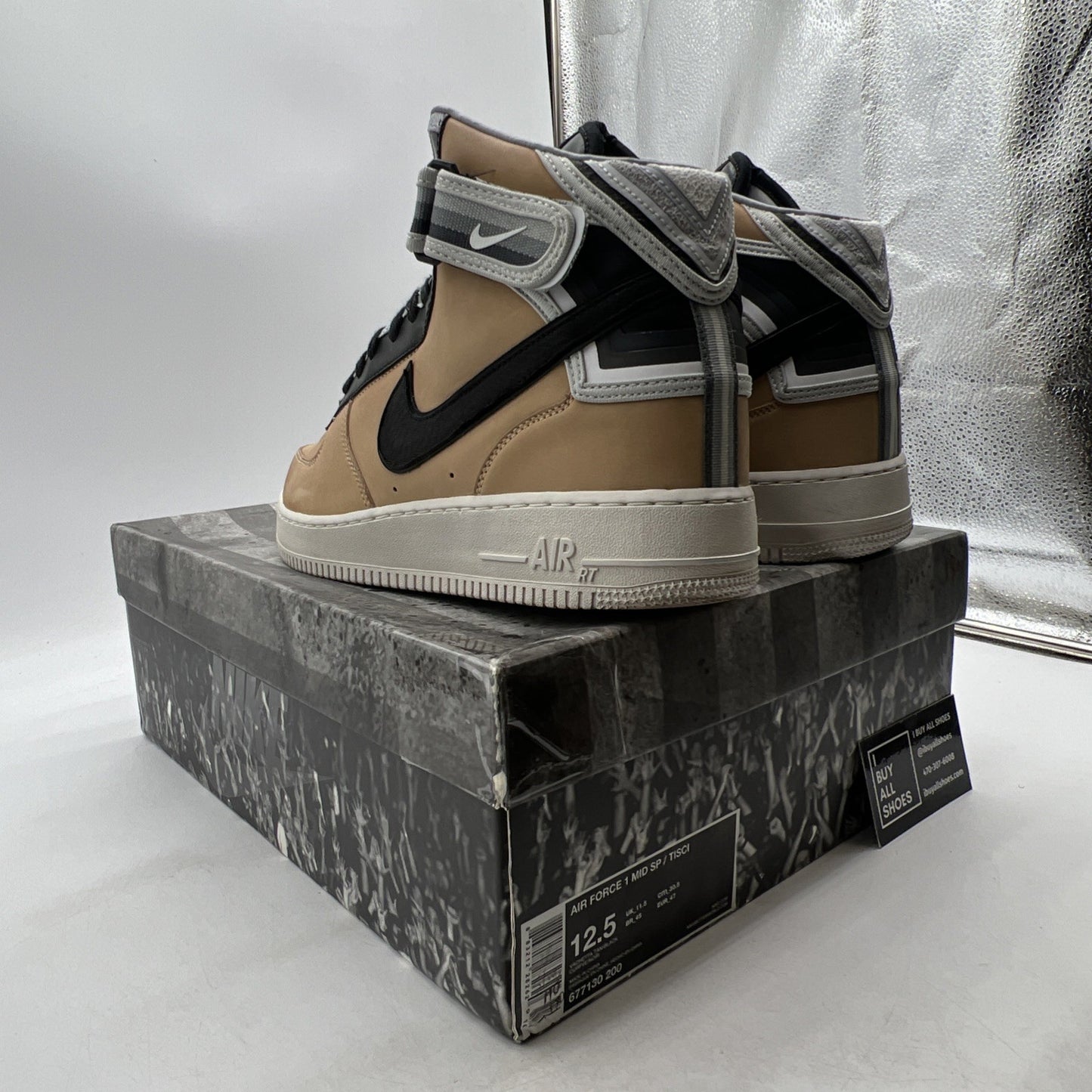 Size 12.5 - Nike Air Force 1 Sp/Tisci Mid Tisci (677130-200)