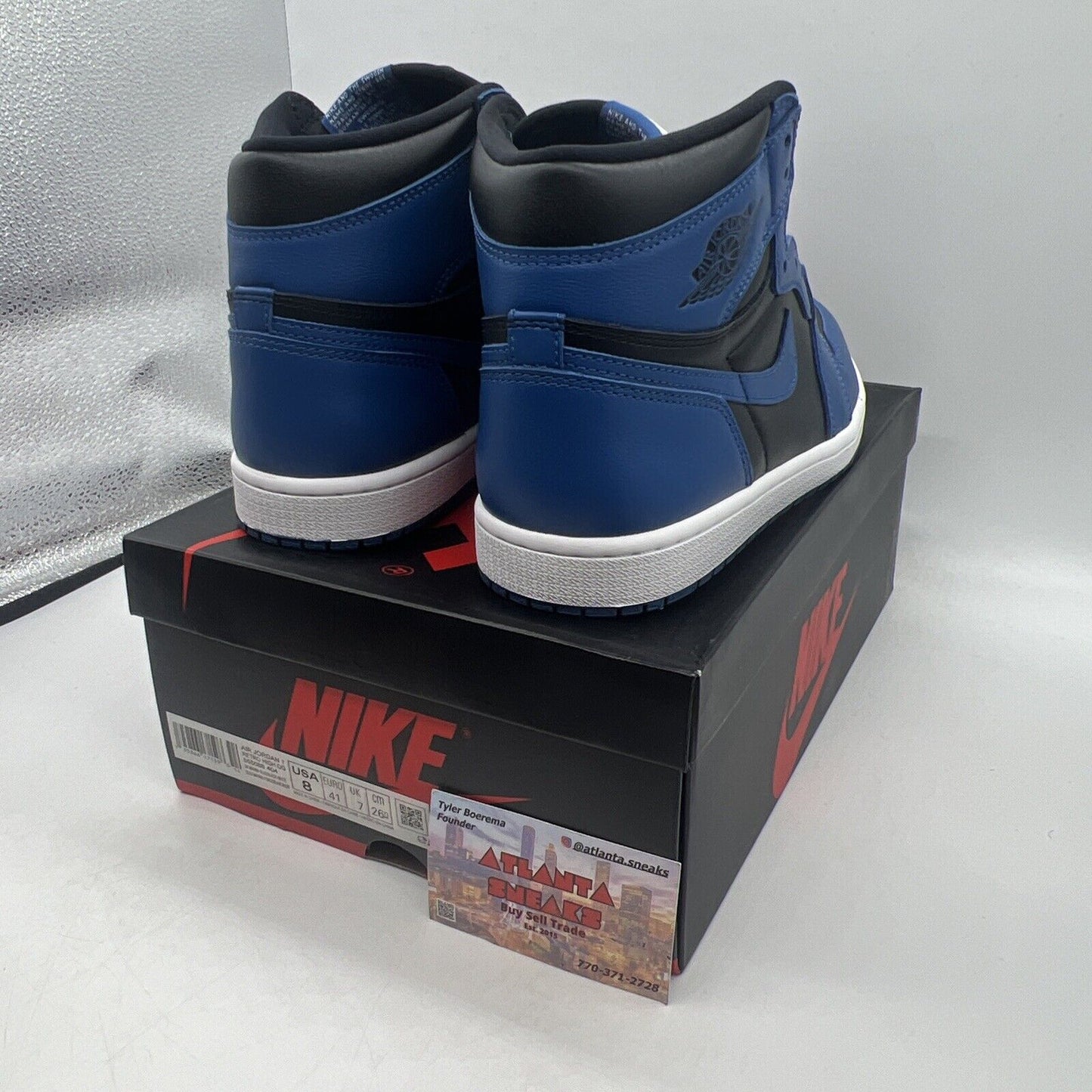 Size 8 - Jordan 1 Retro OG High Dark Marina Blue Brand New Og All