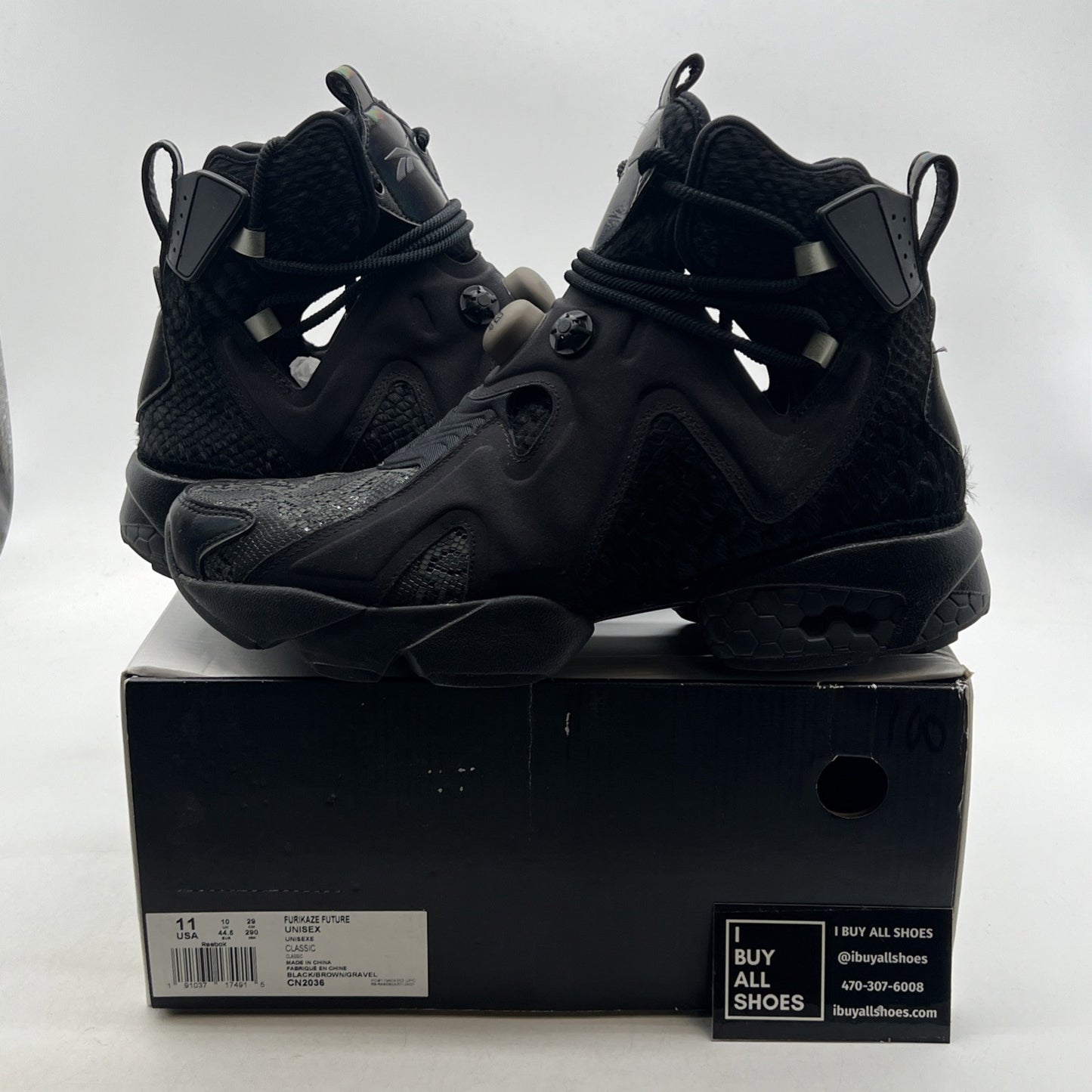 Size 11 - Reebok Furikaze x Future Black (CN2036)
