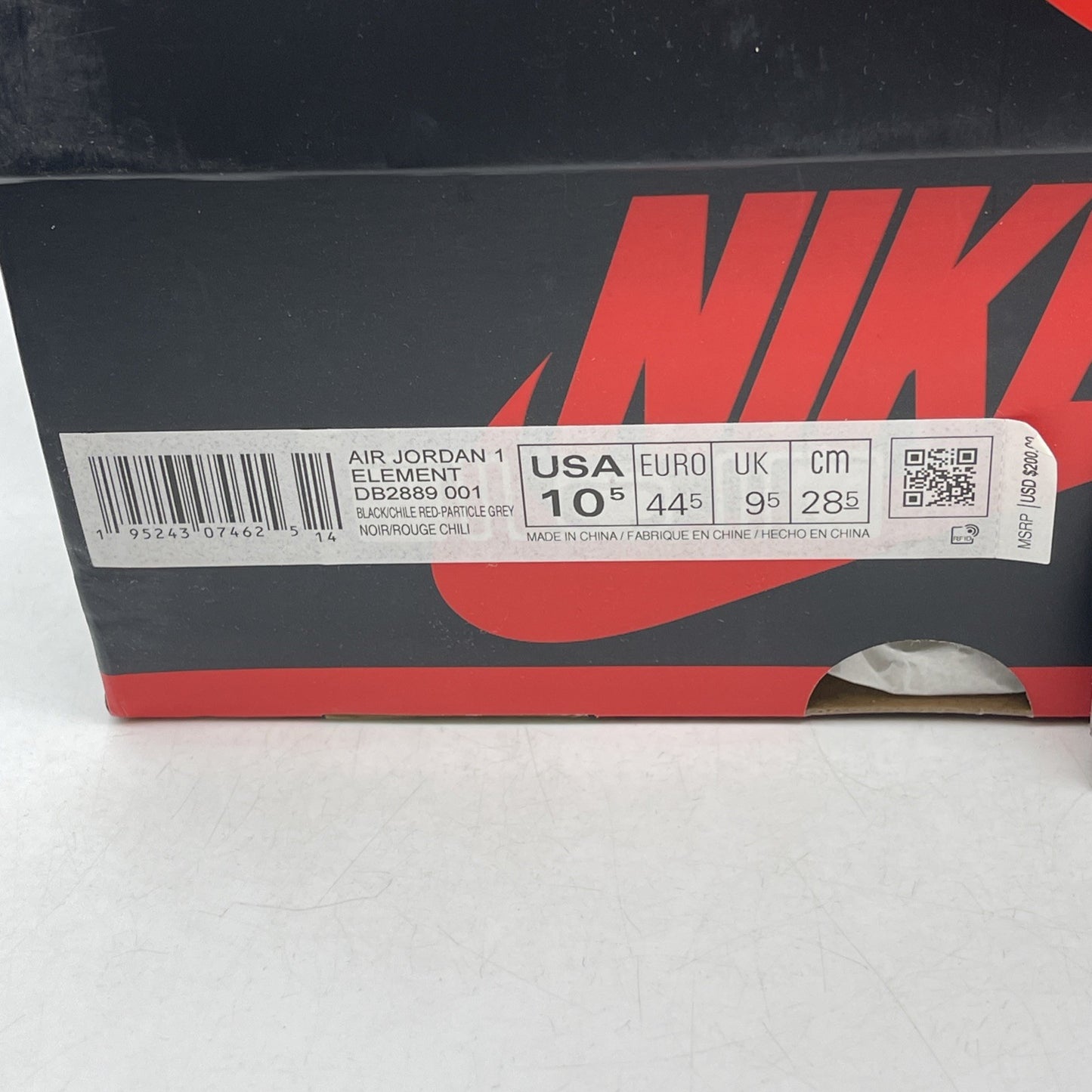 Size 10.5 - Air Jordan 1 Element GORE-TEX High Black Particle Grey (DB2889-001)