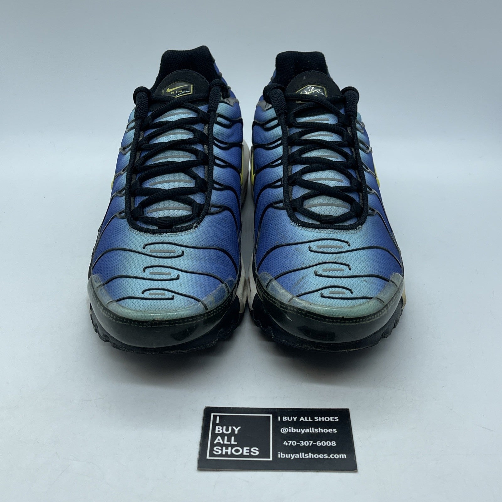 Size 13 - Nike Air Max Plus Hyper Blue Black Suede Leather (604133-475)